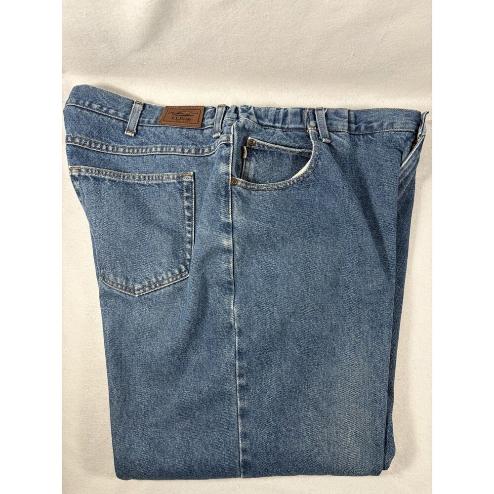 LL BEAN Jeans 44/29 Size Mens 250265 Stretch Comfort Waist Denim Blue Outdoor